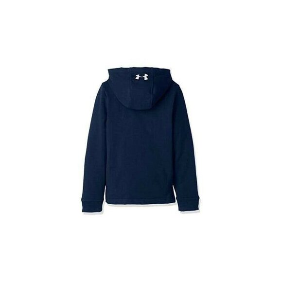 Under Armour Boys Size Small Blue Microthread Terry 1/2 Zip Hoodie Ultra Soft - Picture 5 of 5